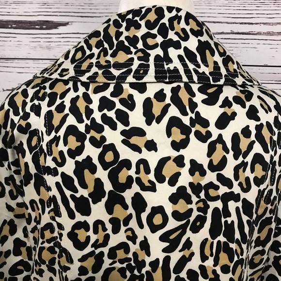Appraisal Leopard Print 3/4 Bell Sleeve Jacket - Picture 7 of 8